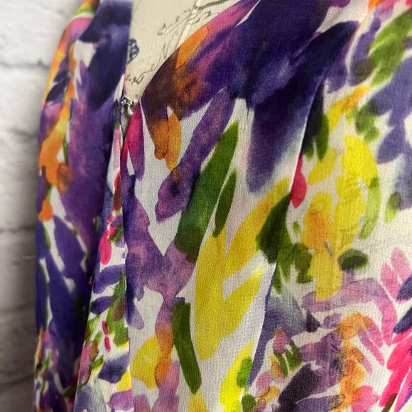 Vintage CAbi Floral Print Blouse Tank Style # 730 - Picture 9 of 9